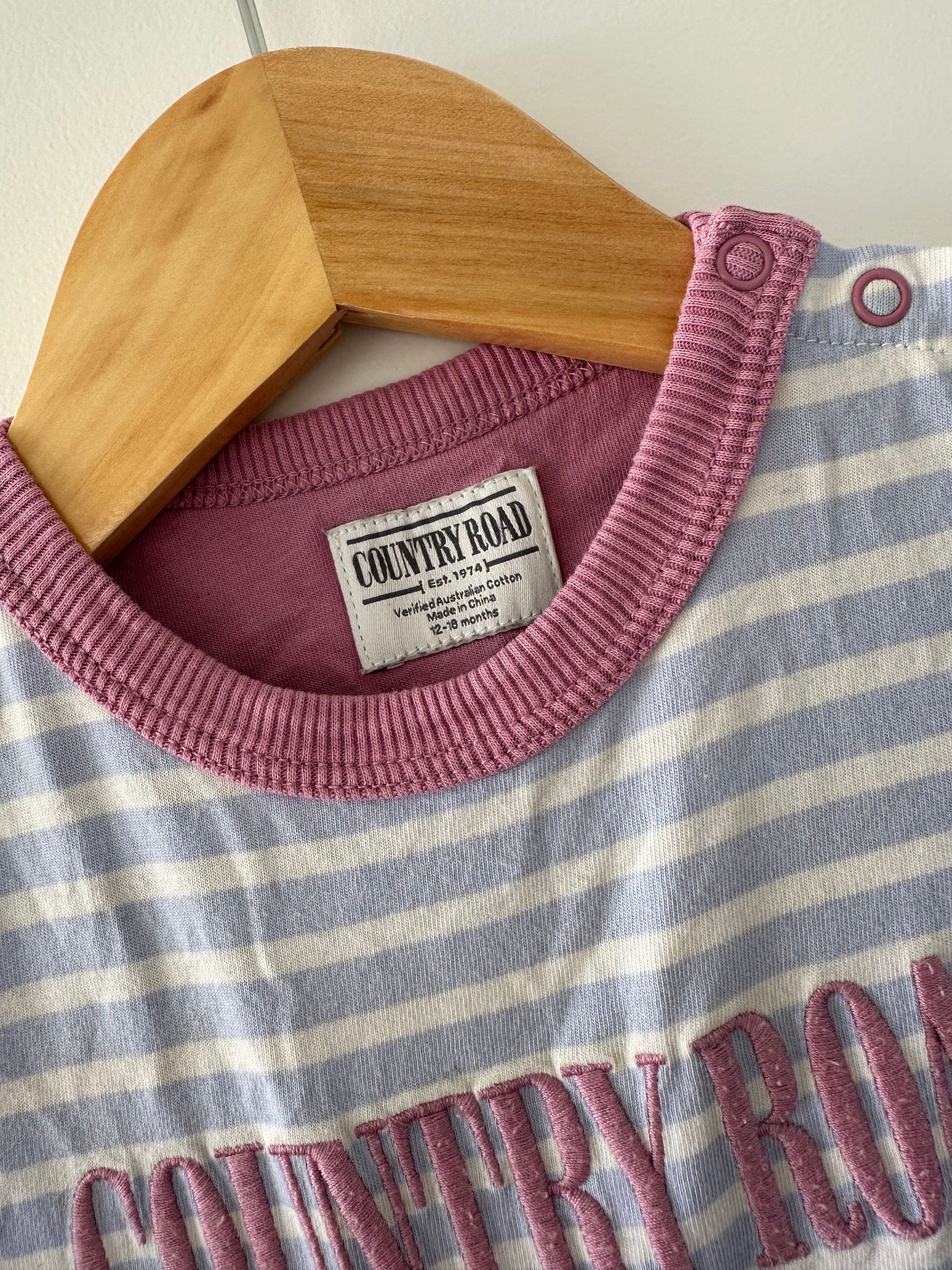 Country Road Long Sleeve Shirt: Size 12-18 months